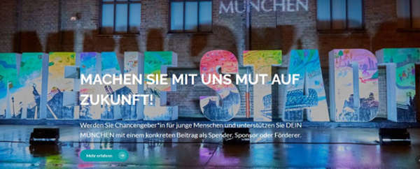 Screenshot der Website von Dein München 